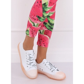 Ženske bijele i ružičaste tenisice B111-2 BIJELE / ROZE bijela 1