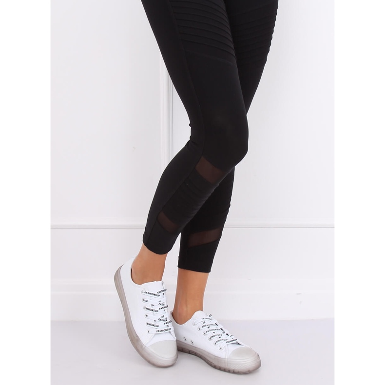 Ženske bijele i sive tenisice B111-2 BIJELO / SIVA bijela 1