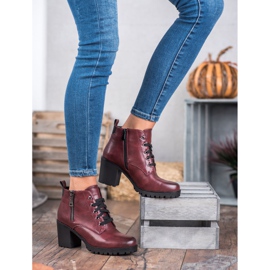 Vinceza Niske čizme na šanku crvena 2