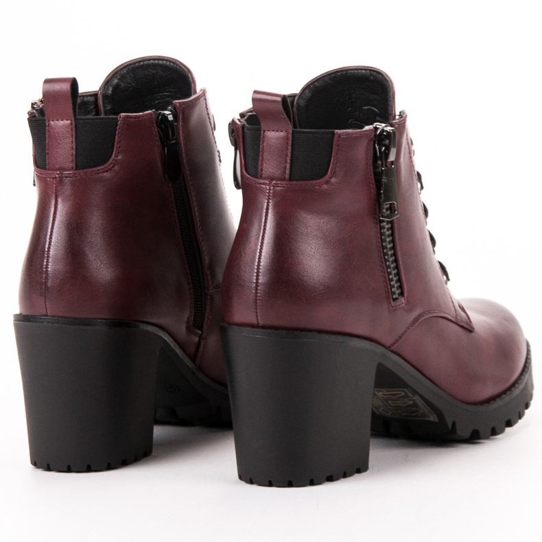 Vinceza Niske čizme na šanku crvena 1