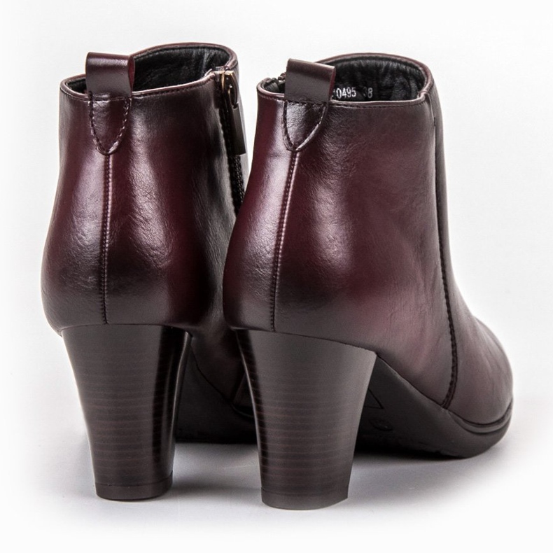 Vinceza Čizme s niskim potpeticama crvena 1