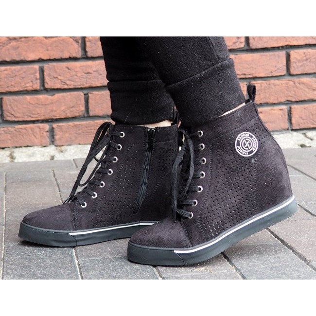 Ažurne tenisice XW36236 Crne crna 2