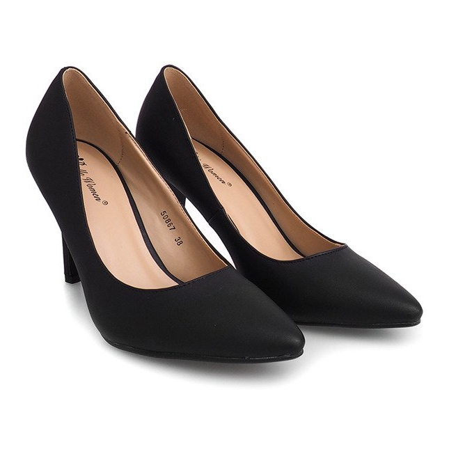 Suede visoke potpetice 50867 Crna 1