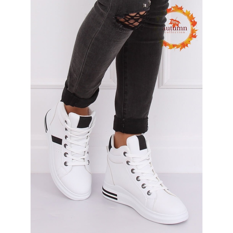 Bijele tenisice CB-19078 BIJELE / CRNE bijela 1