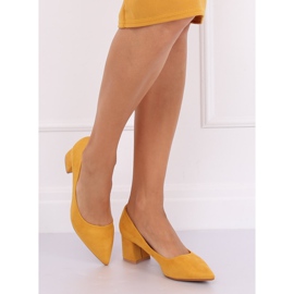 Pumpe sa širokim potpeticama žute KJ-10 Žute žuta boja 2