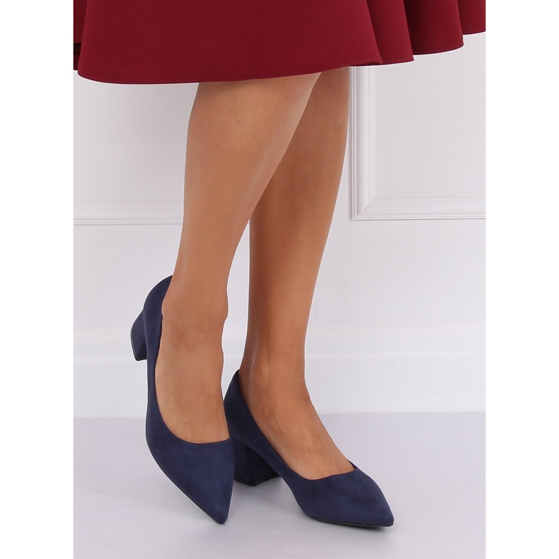 Pumpe na široke pete tamnoplave KJ-10 D.BLUE tamnoplava 2