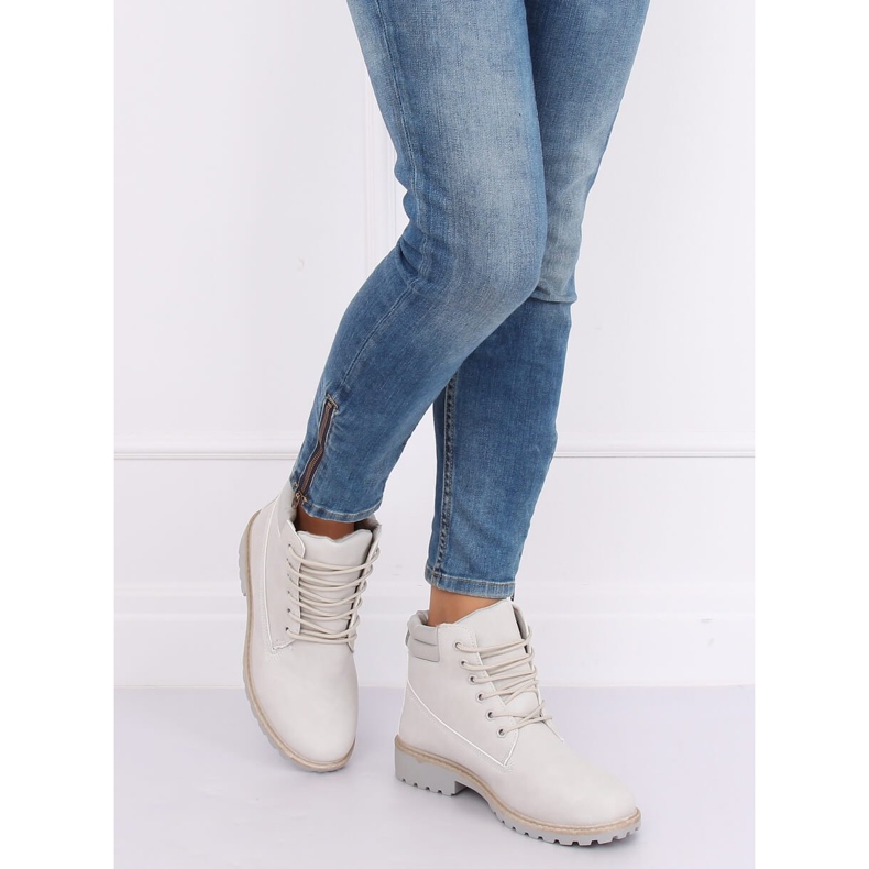 Sive drvene čizme od drveta W-3033 Sivo siva 1