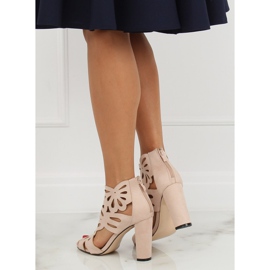 Bež ažurne čizme AT-0657-L Nude II-GAT 2