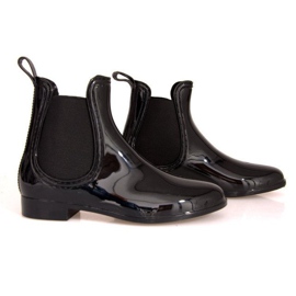 Kratke galoše s gumicom za brisanje SD98 Crna crno 1