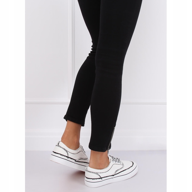 Bijele ženske tenisice BS103 Bijele bijela 2