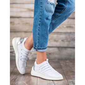 Kylie Tekstilne slip-on sportske cipele bijela 1