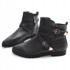 Tople elegantne čizme sa kopčom HW13 Siva 1