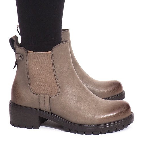 Tople čizme BH56-KB Khaki višebojan zelena 1