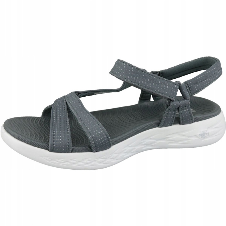 Skechers On The Go 600 sive sandale 15316-CHAR siva 1