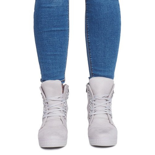 Tenisice na klin 1867 siva 2