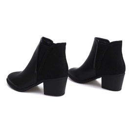 Čizme na stupu s gumicom za brisanje K77 crne boje crna 1