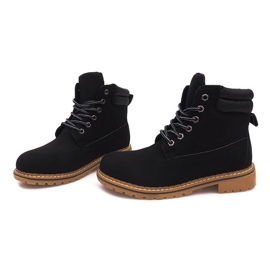 Izolirane drvene čizme H88B Crna 1