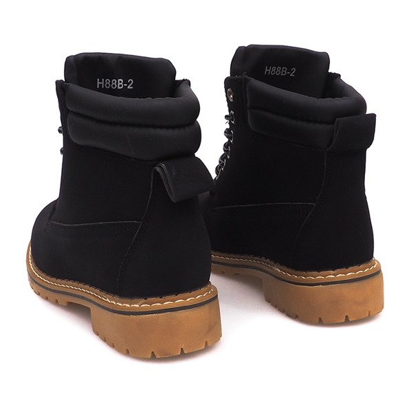 Izolirane drvene čizme H88B Crna 2