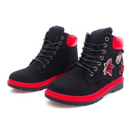 Izolirane drvene čizme SJ1679-1 Crna 1