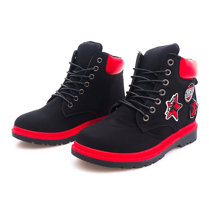 Izolirane drvene čizme SJ1679-1 Crna 1