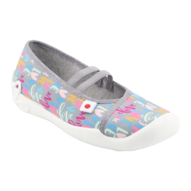 Befado dječje cipele 116Y261 plava ružičasta siva zelena žuta boja 1