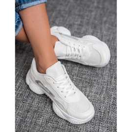 SHELOVET Tekstilne sportske cipele bijela 1