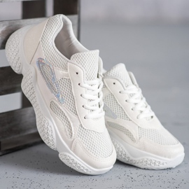 SHELOVET Tekstilne sportske cipele bijela 2