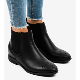 Crne čizme s elastikom A-187 crna 1