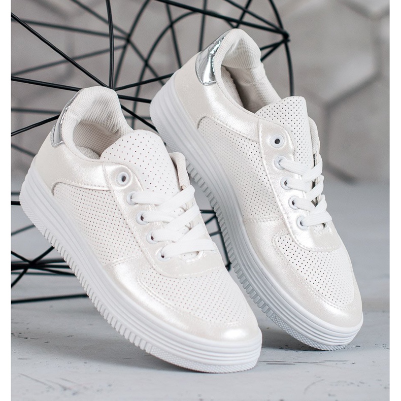 Jumex Vezane sportske cipele bijela 1