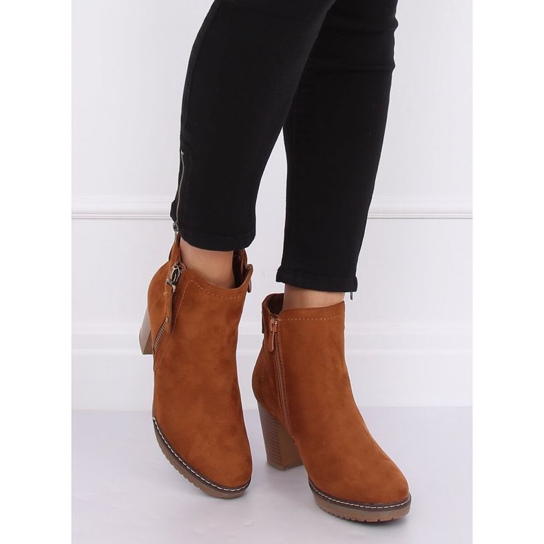 Camel 8B856 Camel čizme na visoku petu od antilopa smeđa 1