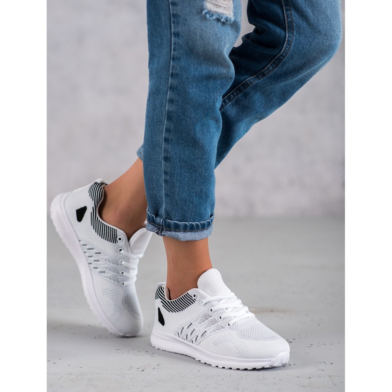 SHELOVET Lagane sportske cipele bijela 1