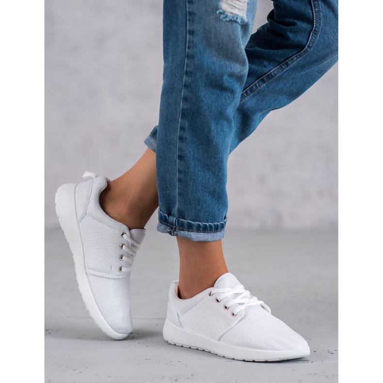 SHELOVET Tekstilna sportska obuća bijela 2