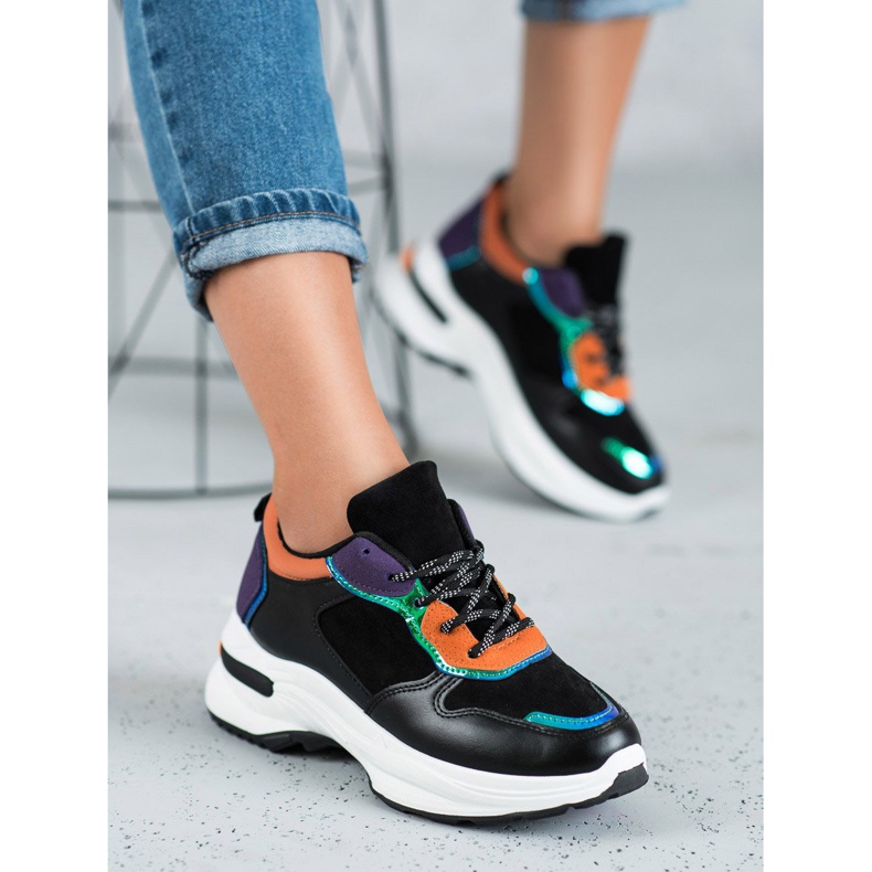 SHELOVET Ležerne tenisice crna 1