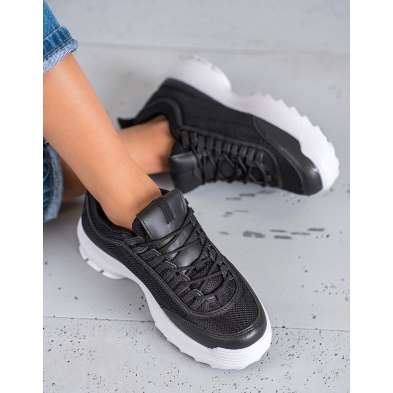 SHELOVET Modne sportske cipele crno 1