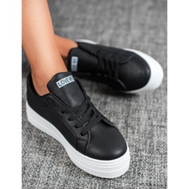 SHELOVET Crne cipele na platformi crna 1