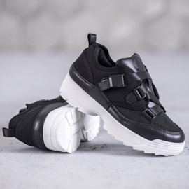 SHELOVET Crne modne sportske cipele crno 1