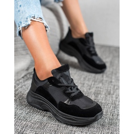 SHELOVET Crne sportske cipele crna 2