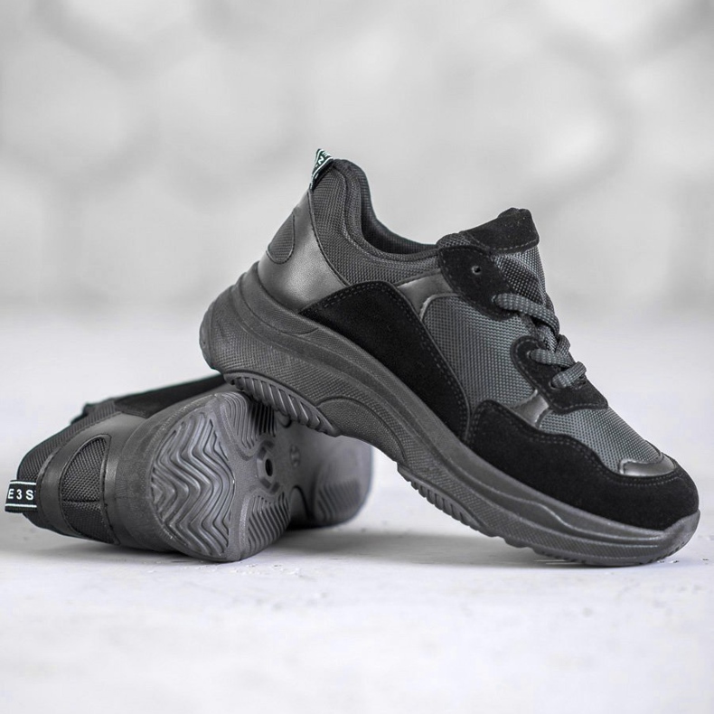 SHELOVET Crne sportske cipele crna 1