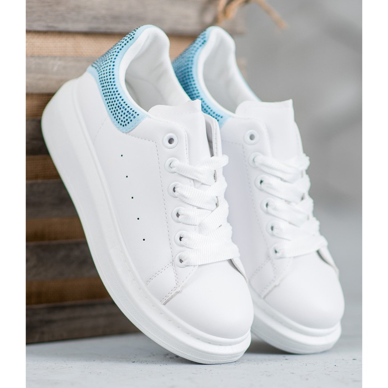 Yes Mile Sportske cipele s kristalima bijela 1