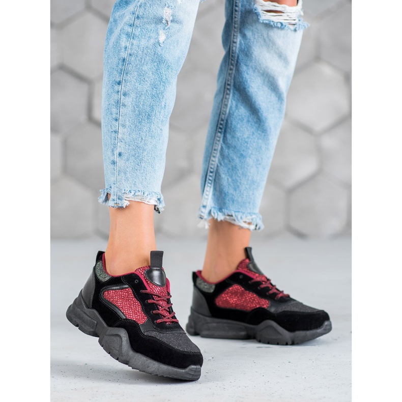 Muto Sjajne sportske cipele crna 2