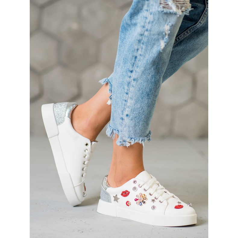 Bestelle Sportska obuća s zakrpama bijela 1