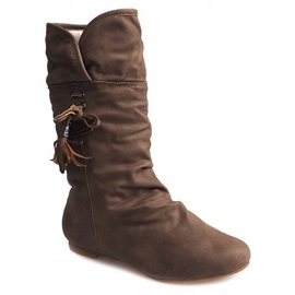 Tople čizme Saszki XQ38 Khaki čizme zelena 2