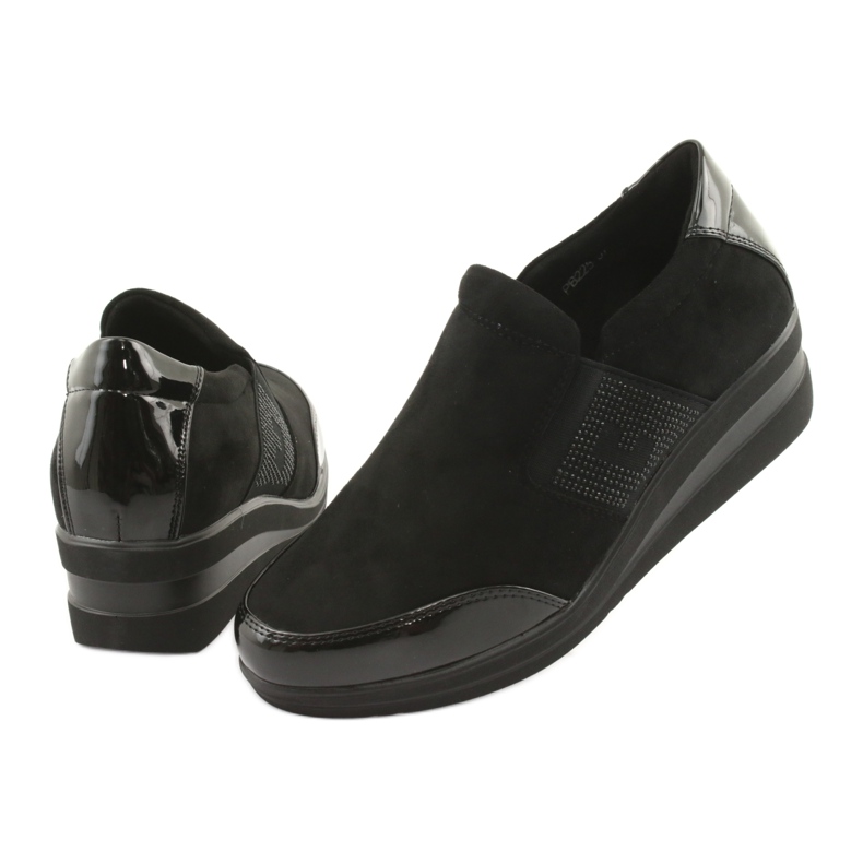 Crne cipele na klin Sergio Leone 225 crna 3