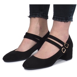 Crne pumpe na stupu Tamara crna 1