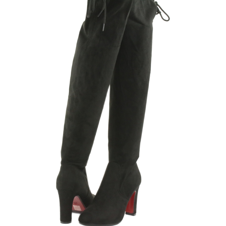 Crne čizme za rastezanje preko koljena Filippo 996 crno 3