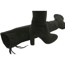 Crne čizme za rastezanje preko koljena Filippo 996 crna 5