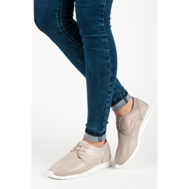 Vezane cipele VINCEZA žuta boja 2