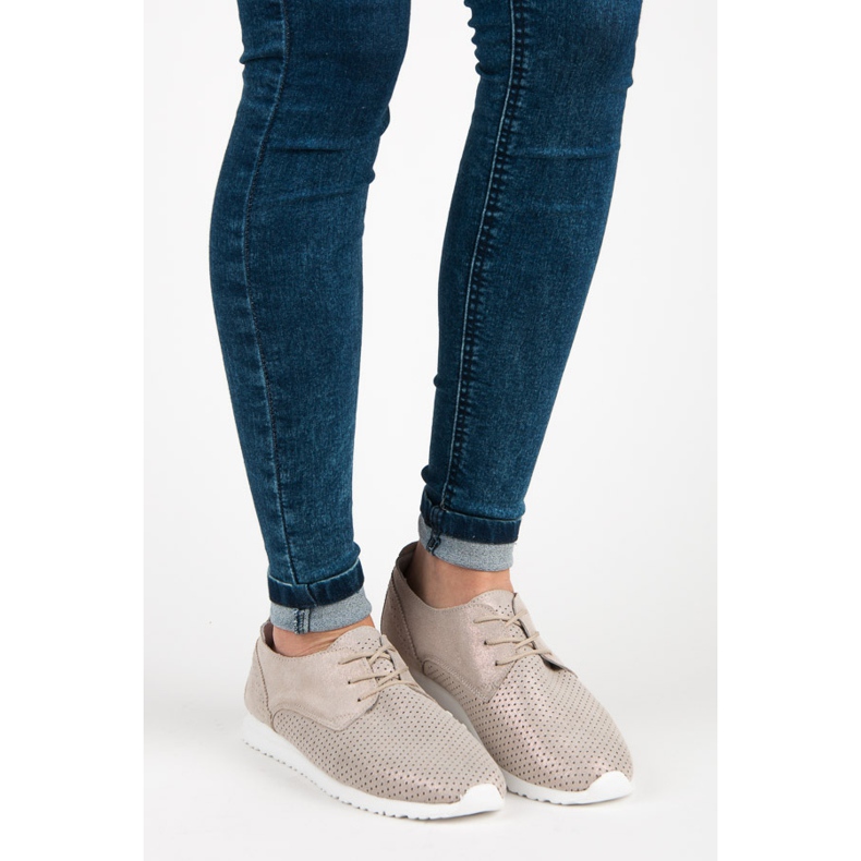 Vezane cipele VINCEZA žuta boja 1