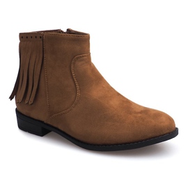 Čizme od antilopa u stilu Boho 8355 Camel smeđa 1