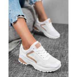 SHELOVET Sportska obuća sa sjajem bijela 2